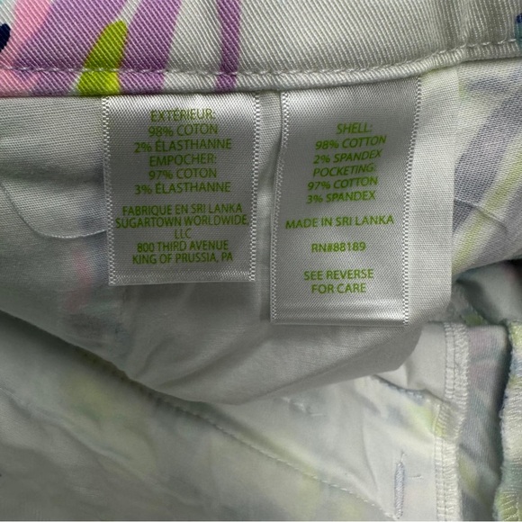 Lilly Pulitzer Callahan stretch Floral Print Women's Shorts size 12 nwt - Picture 6 of 12